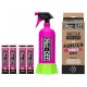 Muc-Off Usa 20609 Punk Powder Concentrated Cleaner - 4 Pack with Bottle 3704-0376
