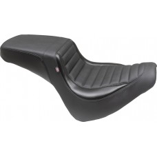 Mustang 76005 Squareback Seat - Black - Tuck-n-Roll - Fat Bob '18-'23 0802-1506