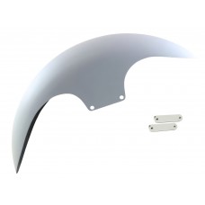 Paul Yaffe Bagger Nation CAFE-19-14L-C-C Cafe Front Fender - 19" - Chrome Adapters 1401-0958