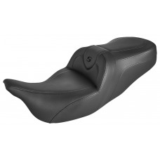 Saddlemen 808-07B-187 Roadsofa Standard Reach Seat - Without Backrest - Black/Black Stitching 0801-1395