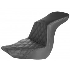 Saddlemen 818-29-192 Step-Up Seat - Front Lattice Stitch - Black 0802-1461