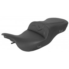 Saddlemen 897-07-187HCT Heated RoadSofa Seat - Without Backrest - Black W/Black Stitching 0801-1422