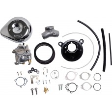 S&S Cycle 110-0149 Carburetor E and Stealth Air Kit - Chrome - Big Twin '99-'05 1001-0089