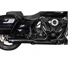 S&S Cycle 550-1027A Diamondback 2-1 50 State Exhaust System - Guardian Black 1800-2544
