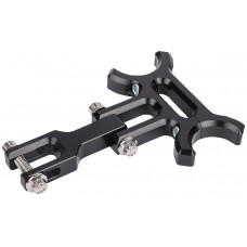 Thrashin Supply Co. TSC-2215 Holeshot riser gauge relocation mounting bracket - Black 2210-0633