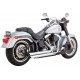 Vance & Hines 17339 Big Shots Staggered Exhaust System - Chrome 1800-2583