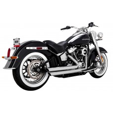 Vance & Hines 17341 Big Shots Staggered Exhaust System - Chrome 1800-2581