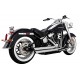 Vance & Hines 17341 Big Shots Staggered Exhaust System - Chrome 1800-2581