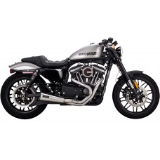 Vance & Hines 27327 Stainless 2-into-1 Upsweep Exhaust System - Brushed 1800-2611