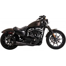 Vance & Hines 47627 Upsweep 2-into-1 Exhaust System - Stainless Steel - Black 1800-2625