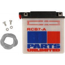 PARTS UNLIMITED BATTERIES CB7A BATTERY YB7A RCB7A