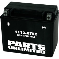 PARTS UNLIMITED BATTERIES CTX12 BATTERY FA YTX12 2113-0752