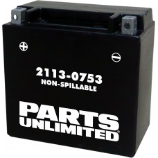PARTS UNLIMITED BATTERIES CTX14 BATTERY FA YTX14 2113-0753
