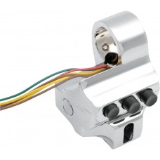 PERFORMANCE MACHINE (PM) 0062-2040-CH Chrome Right-Side Four-Button Brake Switch Housing 2106-0195