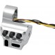 PERFORMANCE MACHINE (PM) 0062-2043-CH Chrome Left-Side Five-Button Hydraulic Clutch Switch Housing 2106-0201