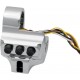 PERFORMANCE MACHINE (PM) 0062-2044-CH Chrome Left-Side Four-Button Cable Clutch Switch Housing 2106-0203