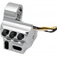 PERFORMANCE MACHINE (PM) 0062-2045-CH Chrome Left-Side Five-Button Cable Clutch Switch Housing 2106-0205
