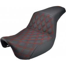 SADDLEMEN 806-04-172RD SEAT STEP UP LS RED DYNA 0803-0593