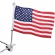 SHOW CHROME 4-248A FLAG POLE W/FLAG ACORN 0521-1581