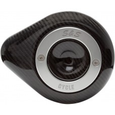 S&S CYCLE 170-0501 S&S CYCLE Air Cleaner Cover Kit for Stealth Air Cleaners Only Carbon Fiber Teardrop Black 1014-0289