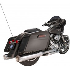 S&S CYCLE 550-0620 MK45 Touring Slip-On Mufflers - Chrome - Chrome Thruster - Touring '95-'16 1801-0846