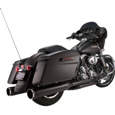 S&S CYCLE 550-0621 MK45 Touring Slip-On Mufflers - Black - Black Thruster - Touring '95-'16 1801-0849