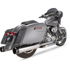 S&S CYCLE 550-0664 MK45 Touring Slip-On Mufflers - Chrome - Black Thruster - M8 Touring '17-'19 1801-1075