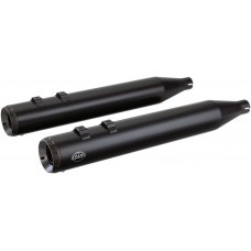 S&S CYCLE 550-0690 Grand National 4" Slip-On Mufflers - Black - FLT '95-'16/Tri Glide '09-'19 1801-1206