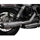 S&S CYCLE 550-0719 Grand National Slip-On Mufflers - Chrome - Staggered - Dyna '95-'09 1801-1275