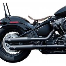 S&S CYCLE 550-0737 Grand National Race Slip-On Mufflers - Black - Softail '18-'19 1801-1360