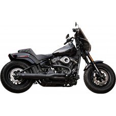 S&S CYCLE 550-0788 SuperStreet 2-1 Exhaust System - Black - Race - Softail '18-'19 1800-2401