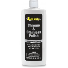 STAR BRITE 82708 Chrome and Stainless Steel Polish - 8 oz 3713-0081