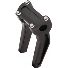 THRASHIN SUPPLY CO. TSC-6525-1 Black 6-1/2" Pullback Handlebar Riser 0602-1046