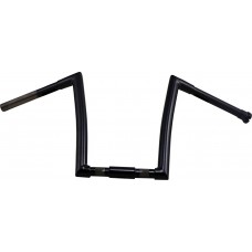 TODD'S CYCLE Black 1-1/4" Springer Style Strip Handlebar With 12" Rise 0601-2802