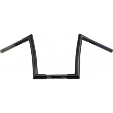 TODD'S CYCLE Black 1-1/4" Strip Handlebar With 12" Rise 0601-2712