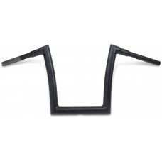 TODD'S CYCLE Flat Black 1-1/2" Strip Handlebar with 12" Rise 0601-4885