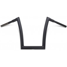 TODD'S CYCLE Flat Black 1-1/2" Strip Handlebar with 14" Rise 0601-4888