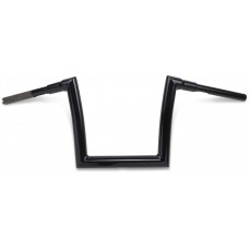 TODD'S CYCLE Gloss Black 1-1/2" Strip Handlebar with 10" Rise 0601-4881