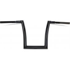 TODD'S CYCLE Gloss Black 1-1/2" Strip Handlebar with 14" Rise 0601-4887