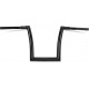 TODD'S CYCLE Gloss Black 1-1/2" Strip Handlebar with 14" Rise 0601-4887