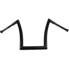 TODD'S CYCLE Gloss Black 1-1/2" Strip Handlebar with 17" Rise 0601-4890