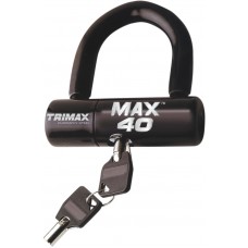 TRIMAX MAX40BK LOCK-DISC U-LOCK BLACK 4010-0057