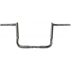 WILD 1 WO592 Chrome 1-1/4" Chubby Hooked Bagger Handlebar With 12" Rise For TBW 0601-4690
