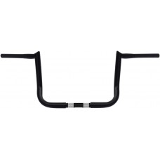 WILD 1 WO592B Black 1-1/4" Chubby Hooked Bagger Handlebar With 12" Rise For TBW 0601-4691