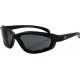 ZAN HEADGEAR EZAZ001 Arizona Sunglasses - Shiny Black - Smoke 2610-0941