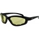 ZAN HEADGEAR EZAZ001Y Arizona Sunglasses - Shiny Black - Yellow 2610-0943