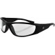 ZAN HEADGEAR EZIA01C Iowa Sunglasses - Shiny Black - Clear 2610-0958