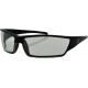ZAN HEADGEAR EZUT01C Utah Sunglasses - Shiny Black - Clear 2610-0977