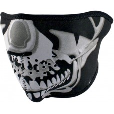 ZAN HEADGEAR WNFM023H HALF MASK CHROME SKULL 2503-0086