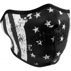 ZAN HEADGEAR WNFM091H HALF MASK BLK/WHT FLAG 2503-0279